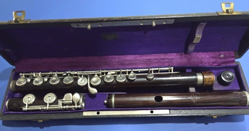 Antique flute wooden buffet - antique,